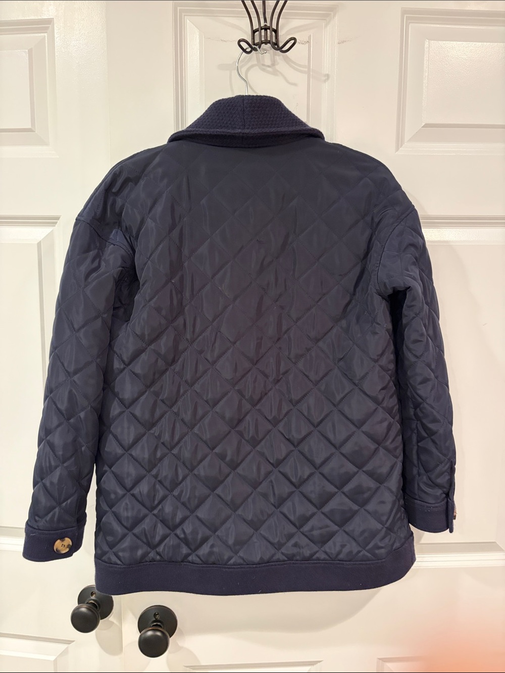 Tuckernuck Navy Quilted Shawl-Collar Puffer Jacket - Picture 3 of 3